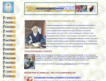 Tablet Screenshot of modernhomoeopathy.com